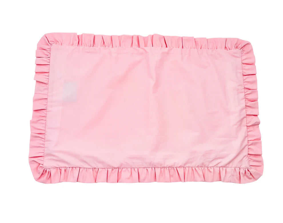 Pink Ruffle Pillowcase
