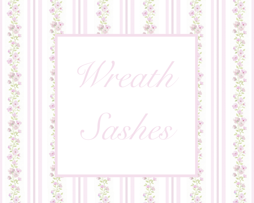 Wreath Sashes