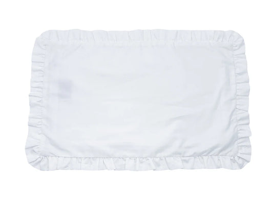 White Ruffle Pillowcase