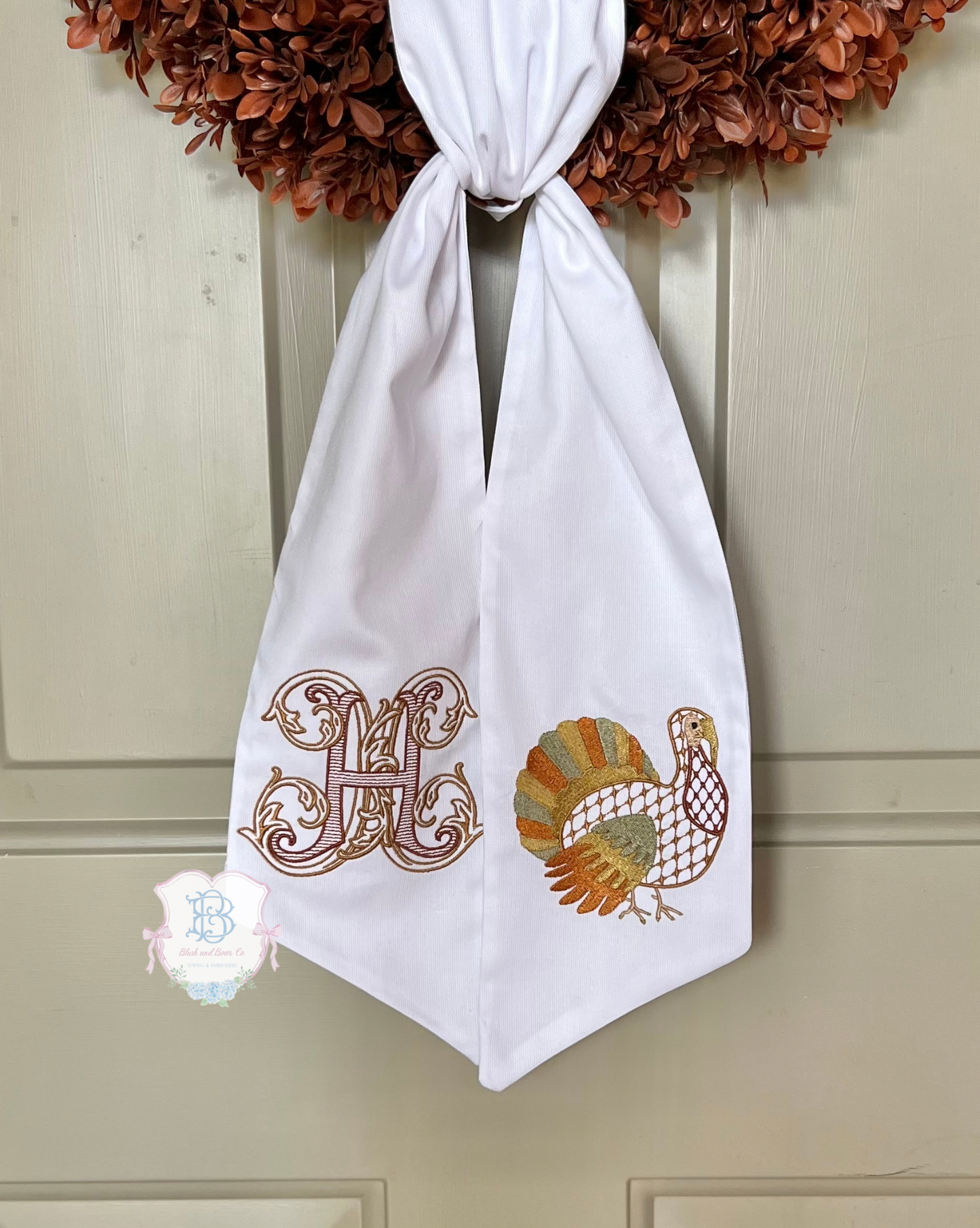 Thanksgiving Wreath Sash
