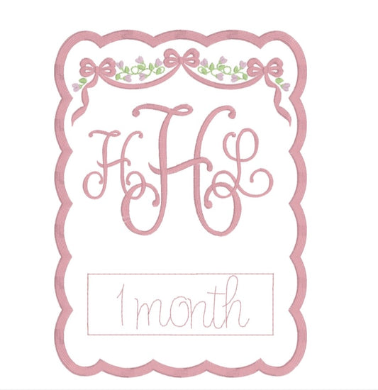 Tester Baby Girl Milestone Cards